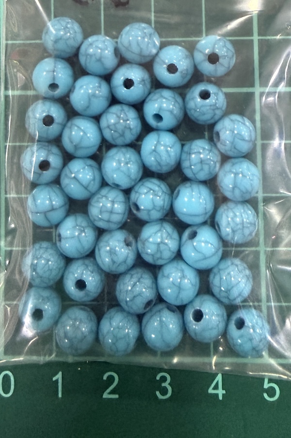 Bead 8mm Lt Blue